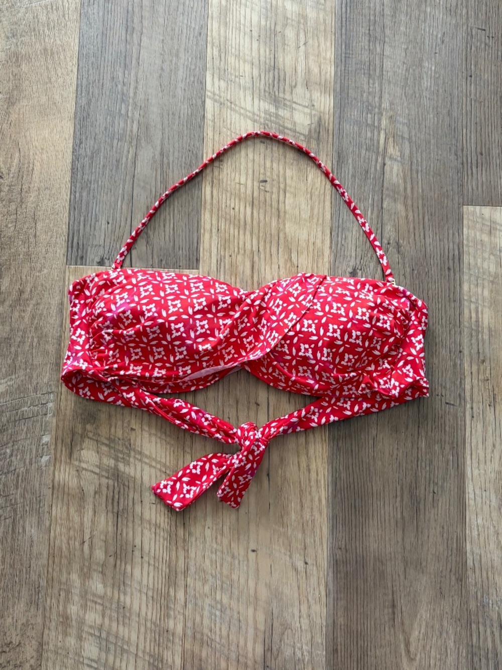 Lauren Ralph Lauren Twist-Front Bandeau Halter Bikini Top